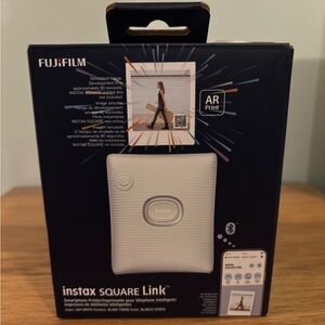 Fujifilm Instax Square Link smartphone printer in Ash White color New